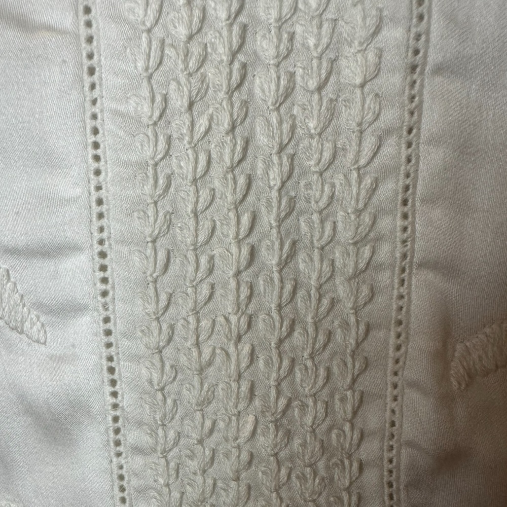 Society Amuse White Sundress with Embroidered Detail, Size XS, MSRP $68 - Picture 4 of 8